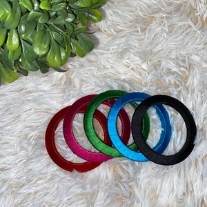 Wood Yarn Stackable Bracelet
